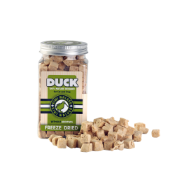 Freeze-dried duck meat is an excellent choice for an allergic dog.