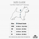 Dog Copenhagen Walk Go™ suuruste tabel sobivate trakside valimiseks ja koera mõõtmiseks