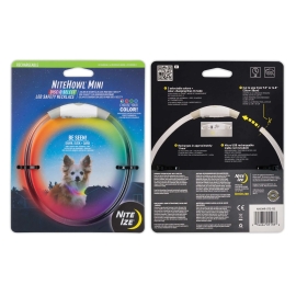 NiteHowl Mini Led Disc-O Safety Necklace (rechargeable)