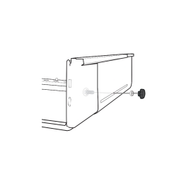 Knob, washer and screw set for the roof or floor of VarioCage