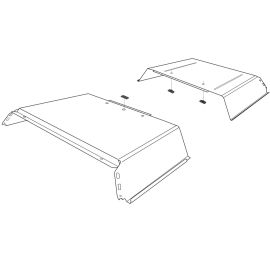 Rubber seal for Variocage roof, divider and escape hatch