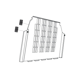 Rubber seal for Variocage roof, divider and escape hatch