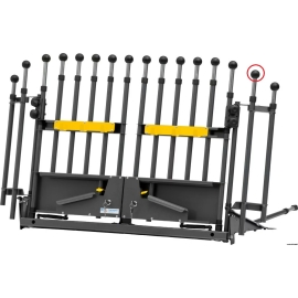 Plastic ball for VarioGate door and extension wing pipe